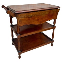 Vintage Serving Trolley with Wheels and Wings, 1970s
