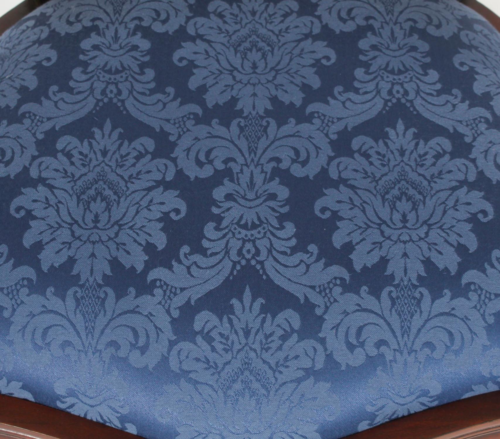 Vintage Set 10 English Hepplewhite Revival Dining Chairs 20th Century For Sale 14