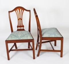 Vintage Set 10 Shield Back Dining Chairs by William Tillman 20th C