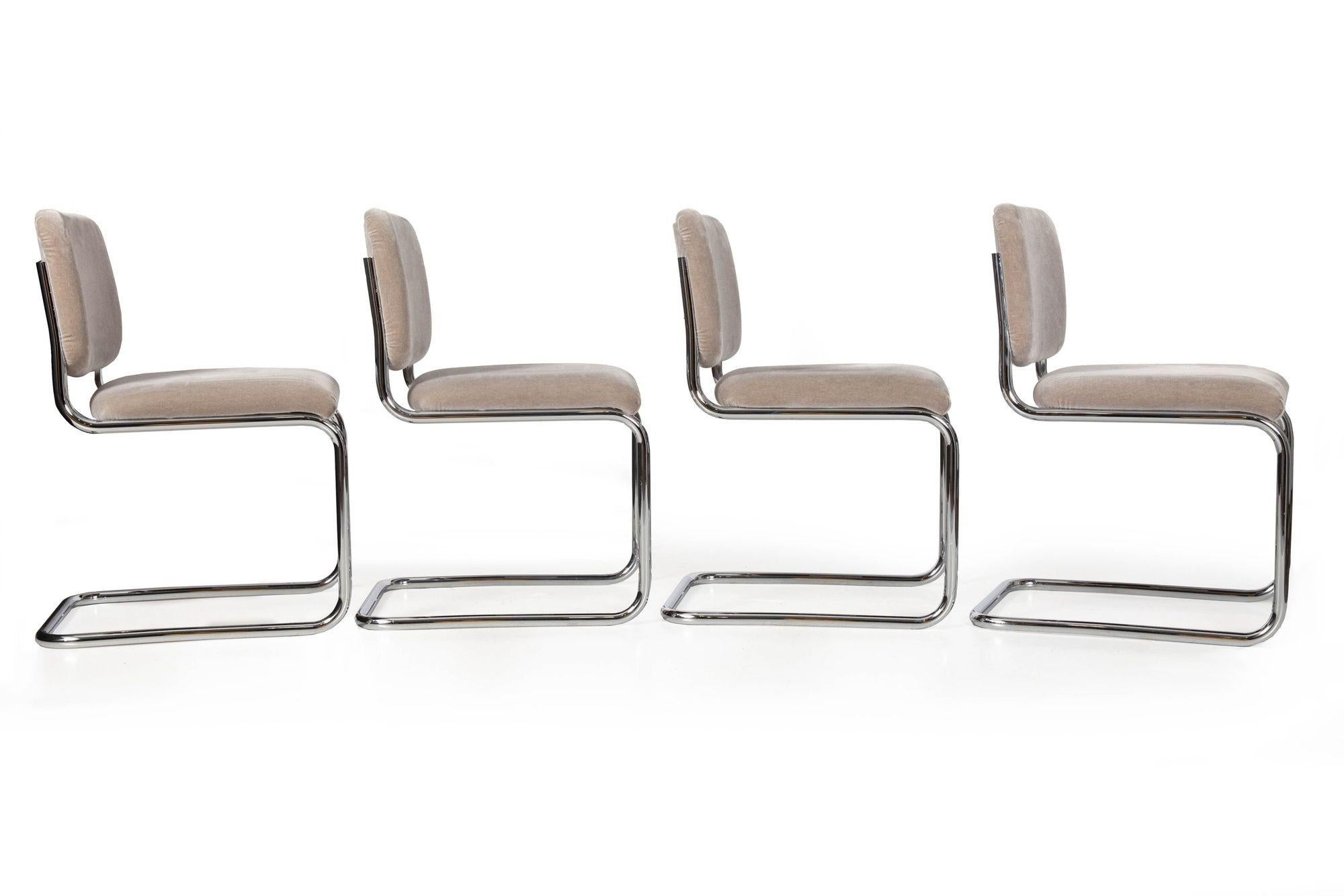 Vintage Set 12 Mid Century Cesca B32 Marcel Breuer Dining Chairs for Stendig In Fair Condition For Sale In Shippensburg, PA