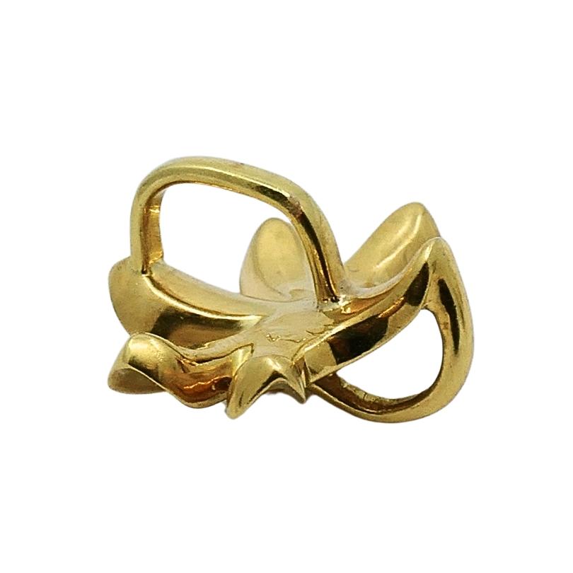 Conjunto Vintage Pendientes Lirio Oro 18k Colgante en venta 7