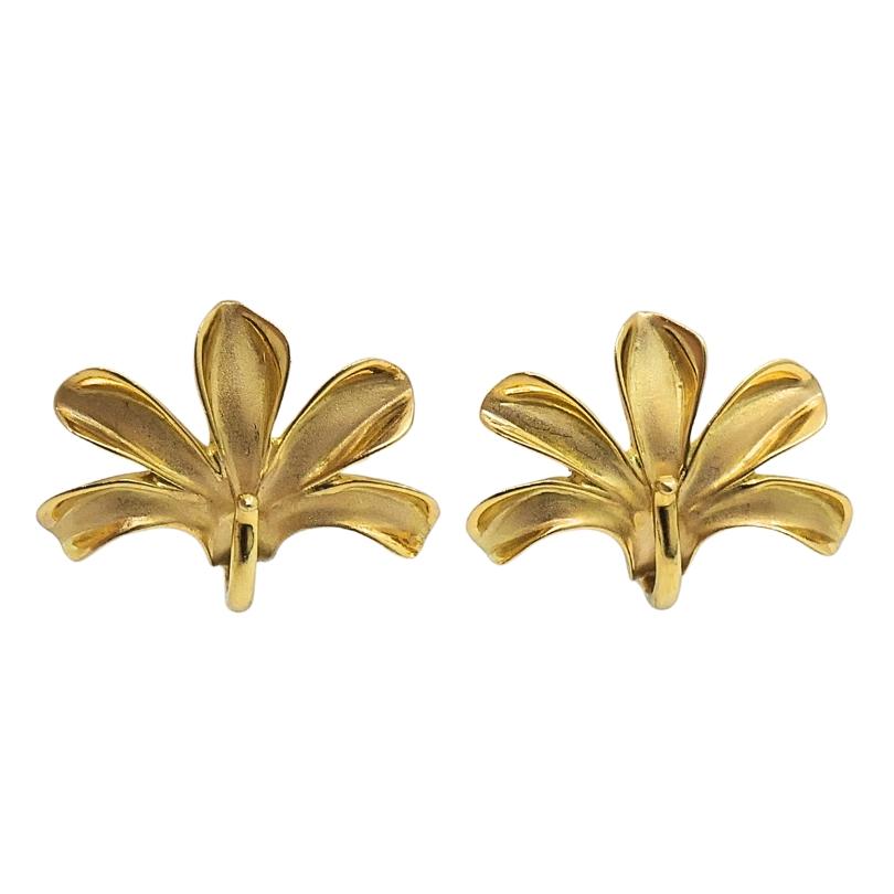 De las mujeres Conjunto Vintage Pendientes Lirio Oro 18k Colgante en venta