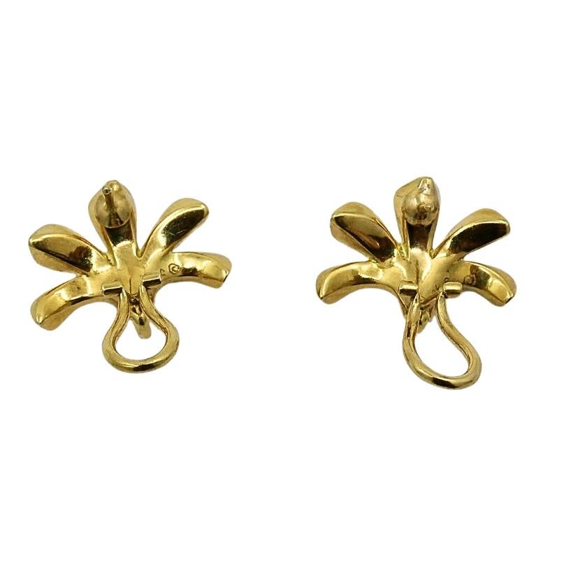 Conjunto Vintage Pendientes Lirio Oro 18k Colgante en venta 4