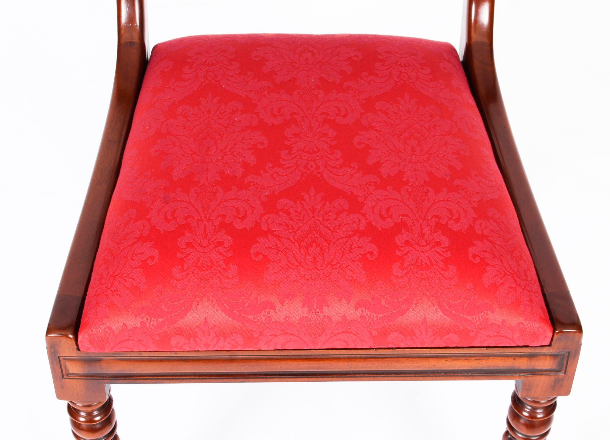 Vintage Set 22 Regency Revival Swag back Dining Chairs 20th Century For Sale 10