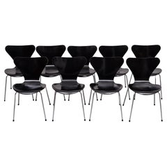 Vintage set 3107 butterfly chairs design Arne Jacobsen for Fritz Hansen