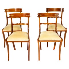 Vintage Set 4 Regency Revival Dining Chairs by William Tillman 20th C