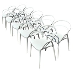 Vintage Set of 10 Mila Stacking Chairs by Siesta