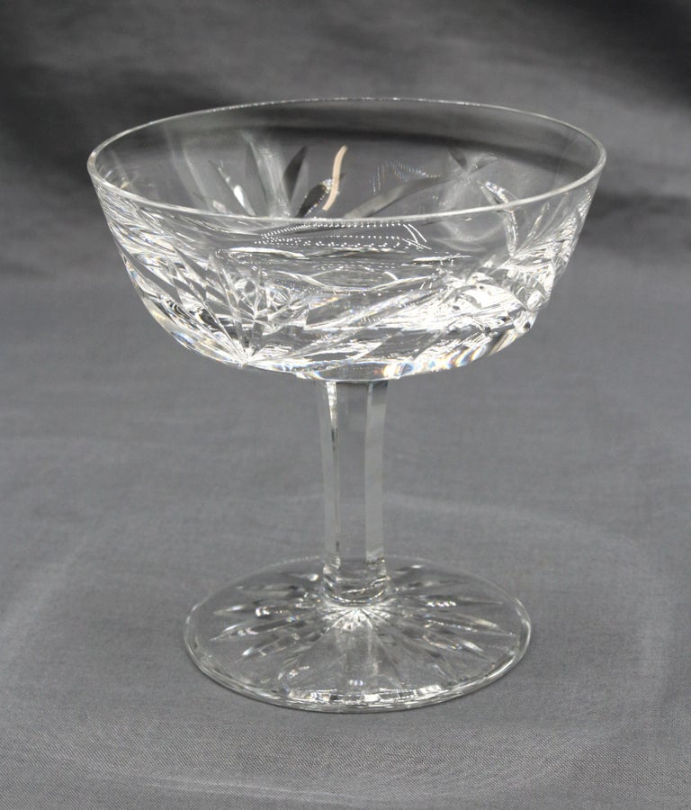 Vintage Set of 12 Champagnes Coupes or Tall Sherberts For Sale at 1stDibs