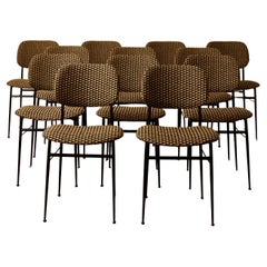 Set di 12 sedie da pranzo vintage, Italia 1960