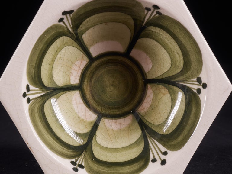 Vintage Set of 2 Ceramic Ashtrays by Jersey Pottery C.I. For Sale at