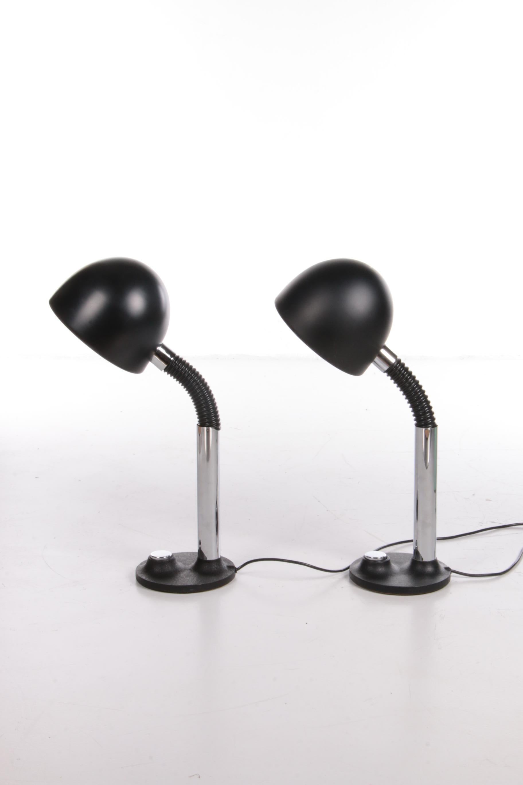 Vintage Set of 2 Desk Lamps by Egon Hillebrand, 1970s Germany In Good Condition For Sale In Oostrum-Venray, NL