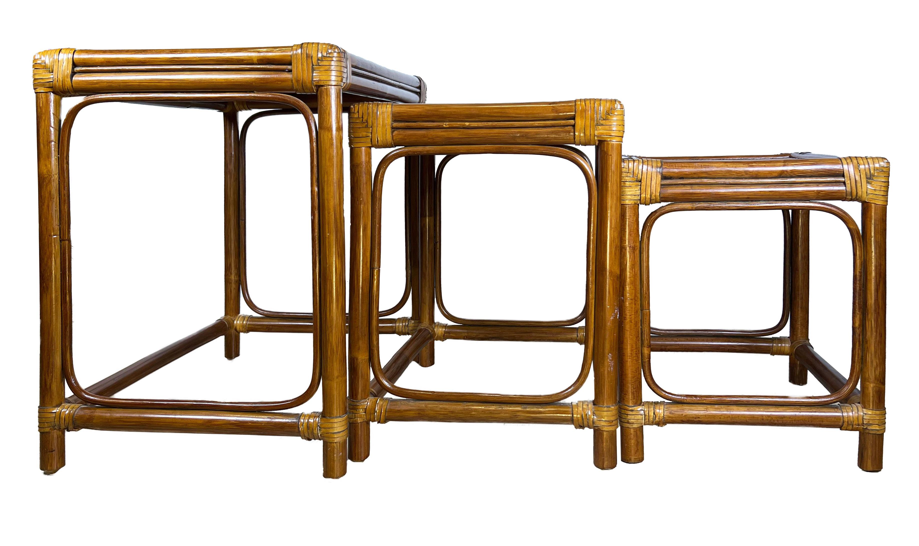 woven nesting tables