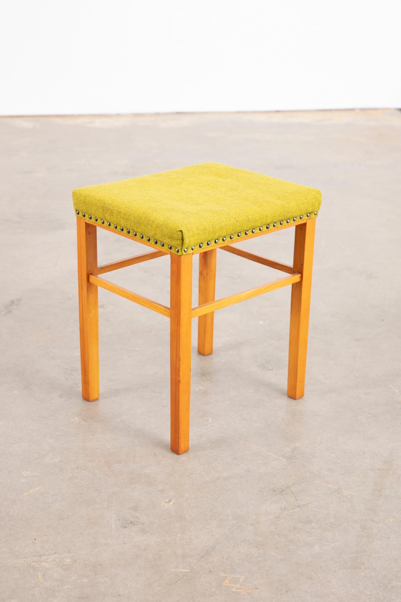 Vintage Set of 4 Danish Stools For Sale 4