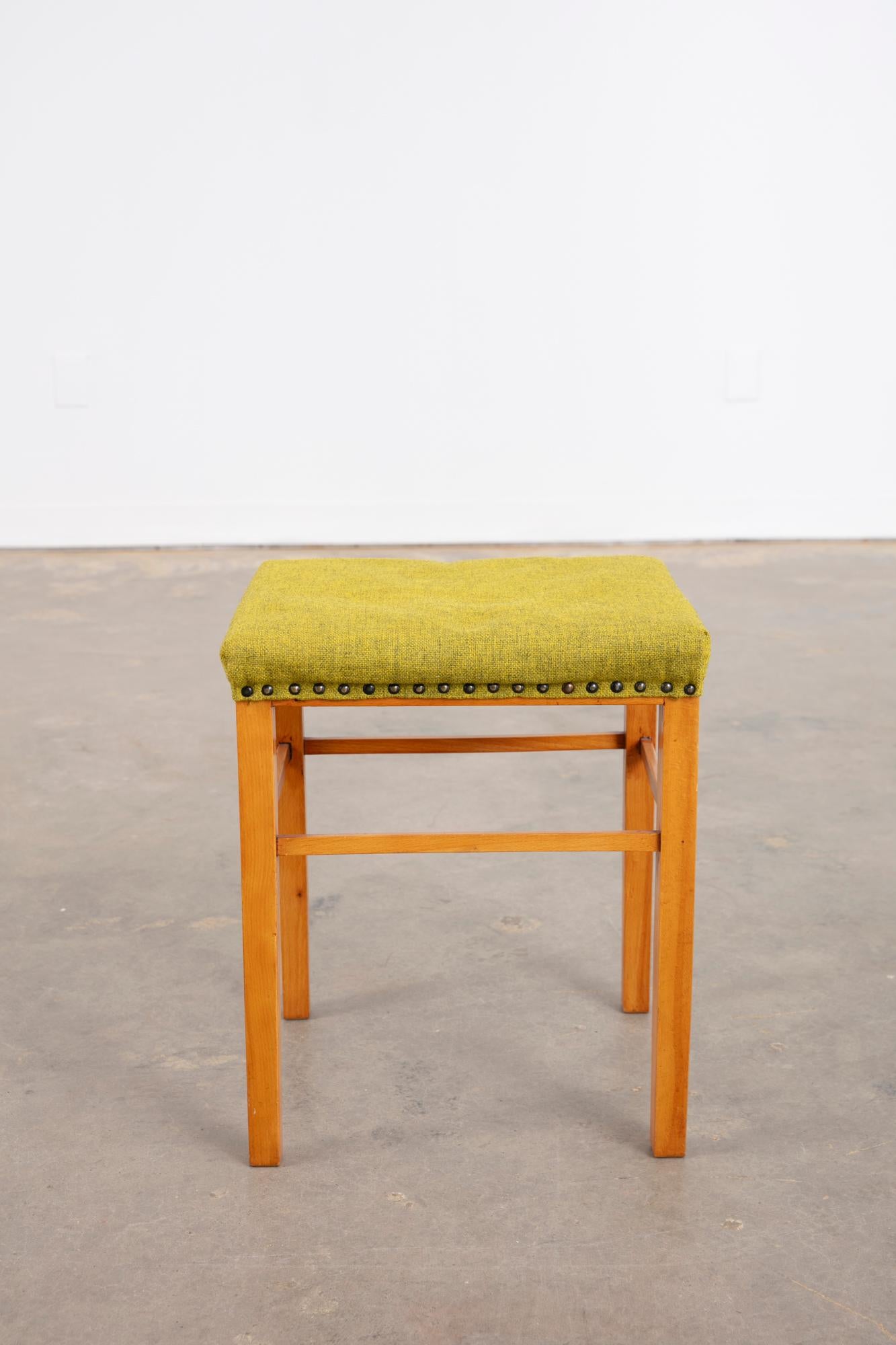 Vintage Set of 4 Danish Stools For Sale 3