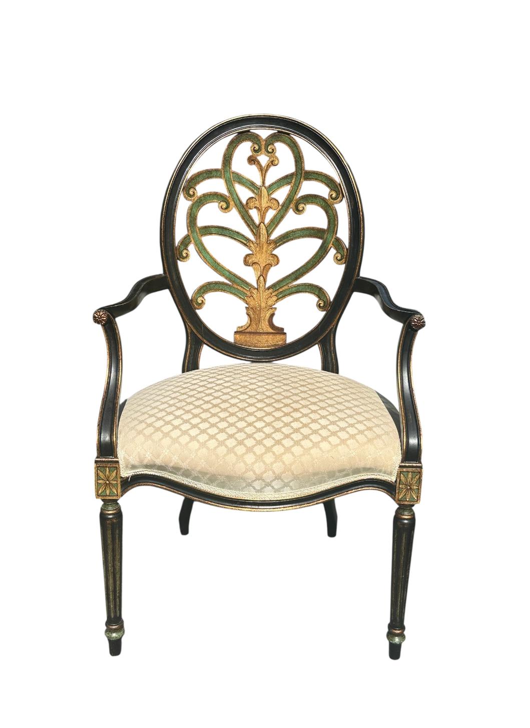 Vintage Set of 4 Galimberti Lino Armchairs For Sale 6