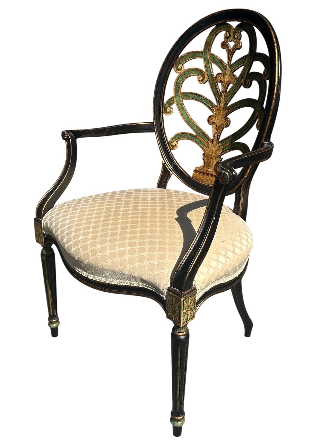 Vintage Set of 4 Galimberti Lino Armchairs For Sale 7