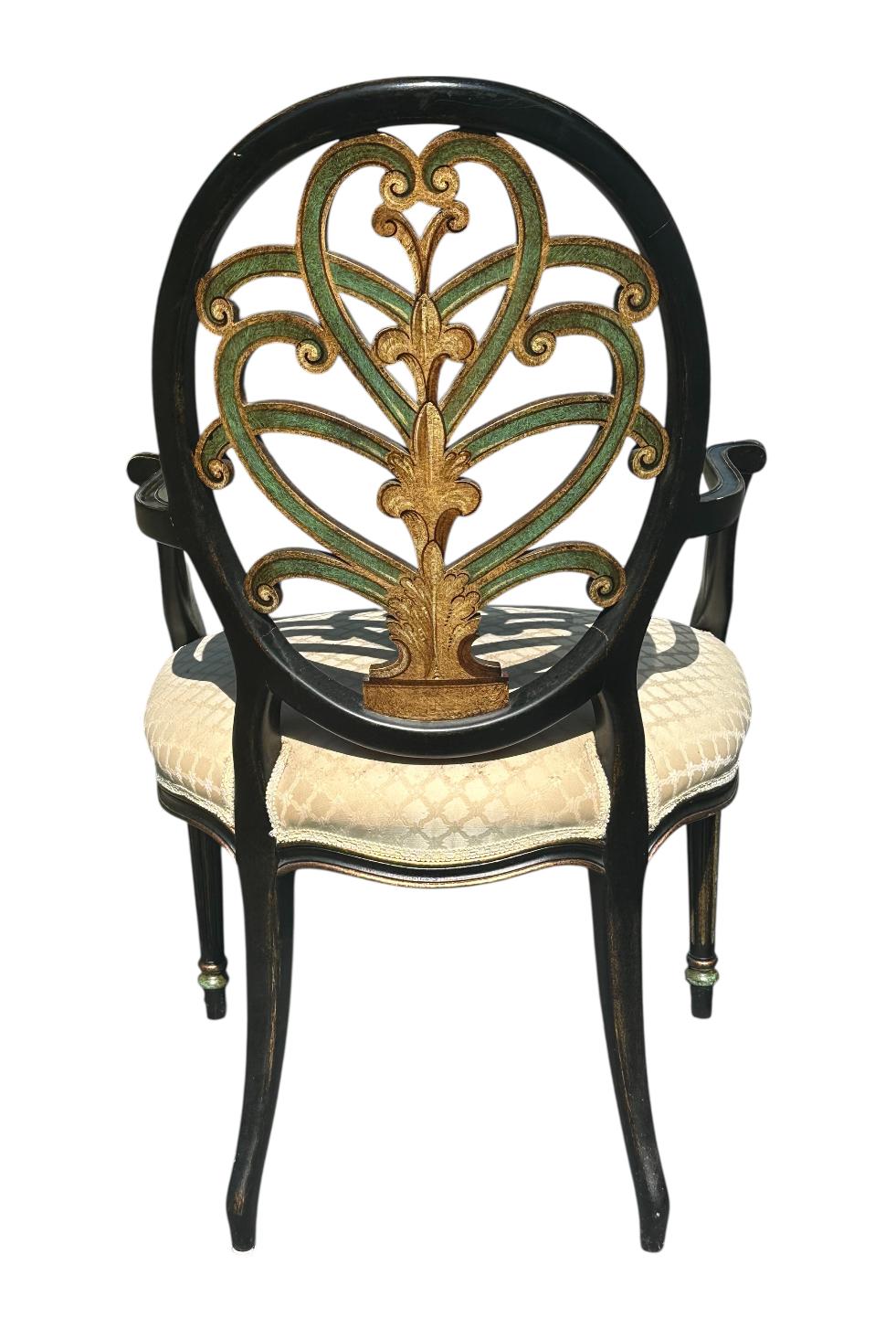 Vintage Set of 4 Galimberti Lino Armchairs For Sale 8