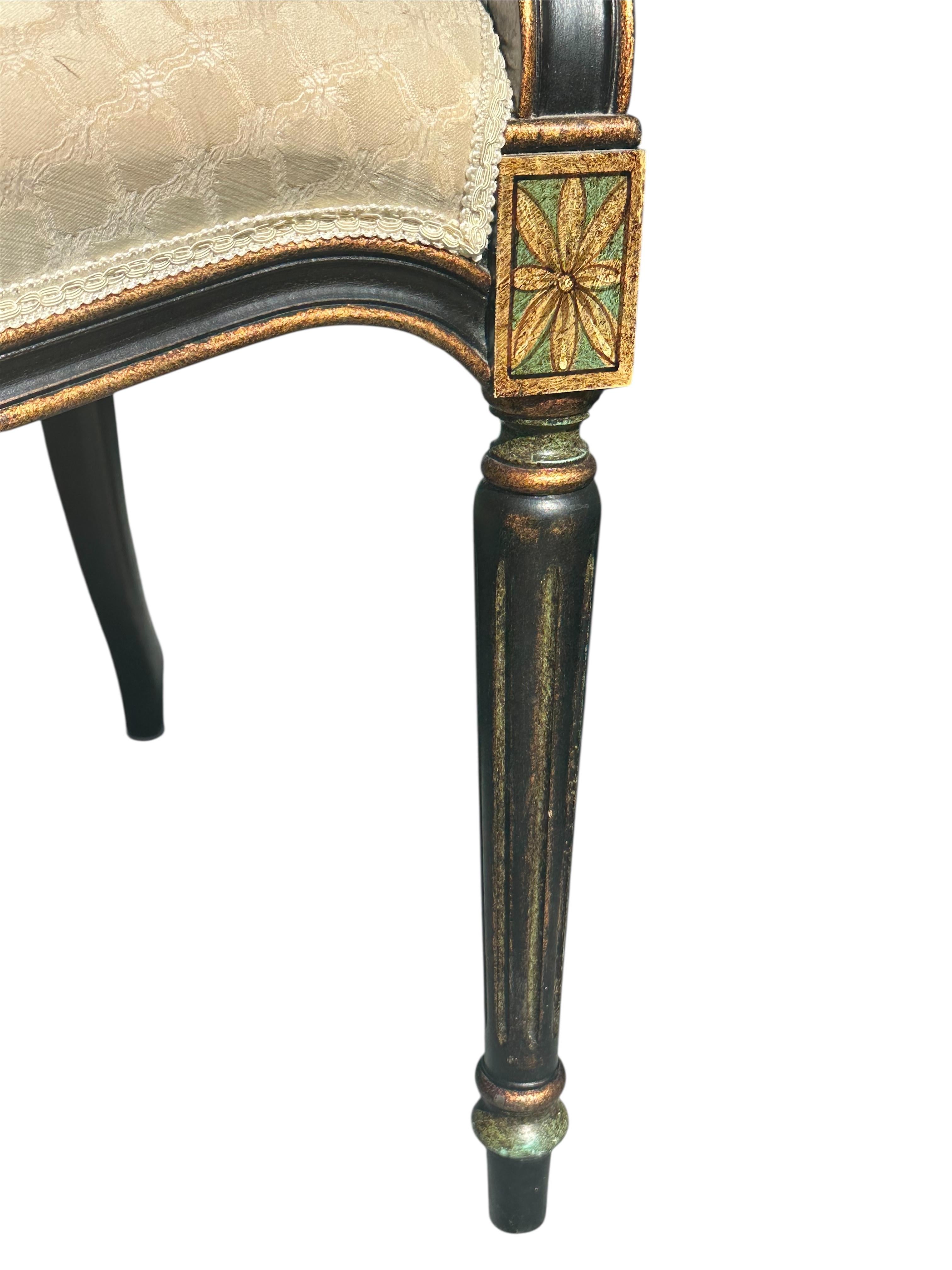 Vintage Set of 4 Galimberti Lino Armchairs In Good Condition For Sale In Vero Beach, FL