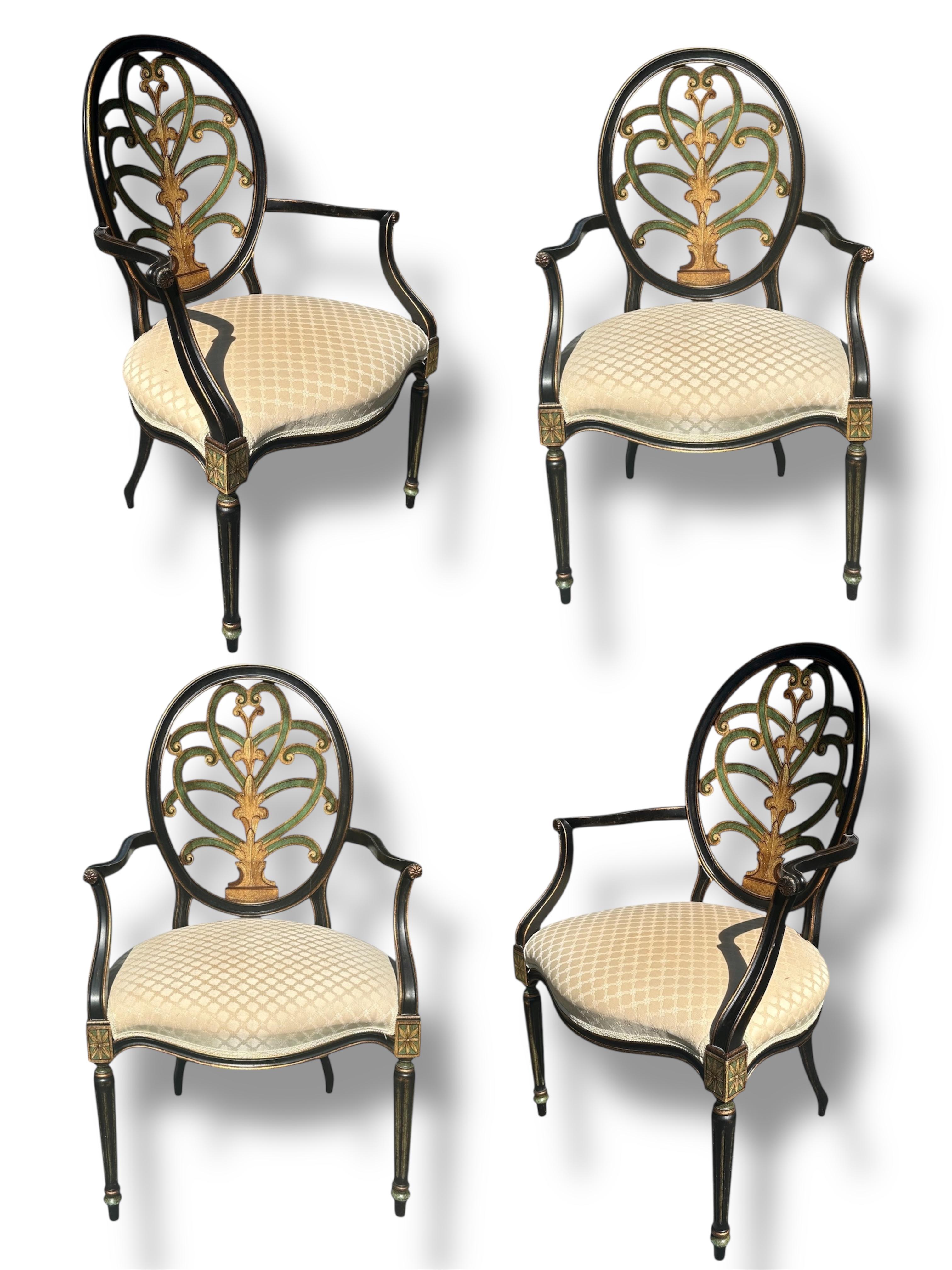 Upholstery Vintage Set of 4 Galimberti Lino Armchairs For Sale