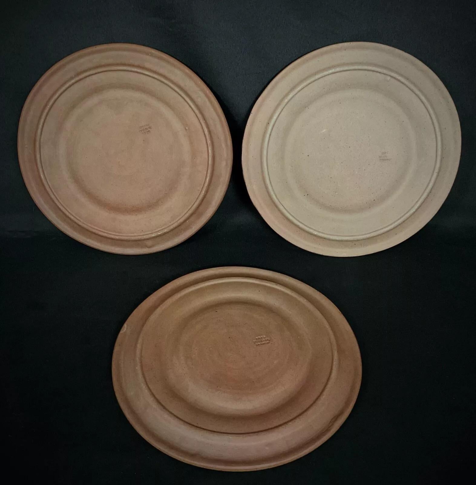Set di 5 piatti in gres d'epoca - Grès du Marais, Francia centrale - 2Y520 in vendita 2