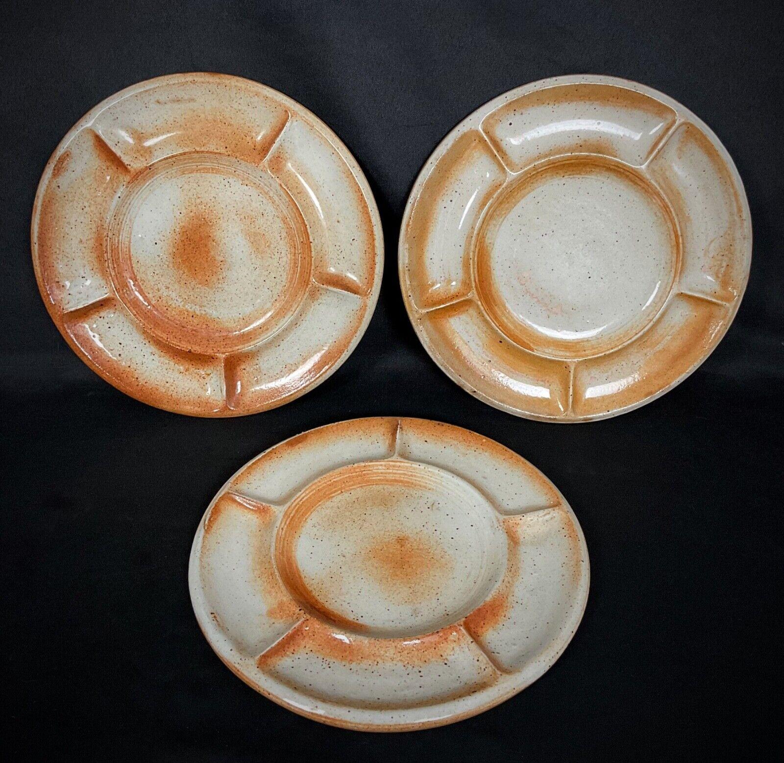 Set di 5 piatti in gres d'epoca - Grès du Marais, Francia centrale - 2Y520 in vendita 3