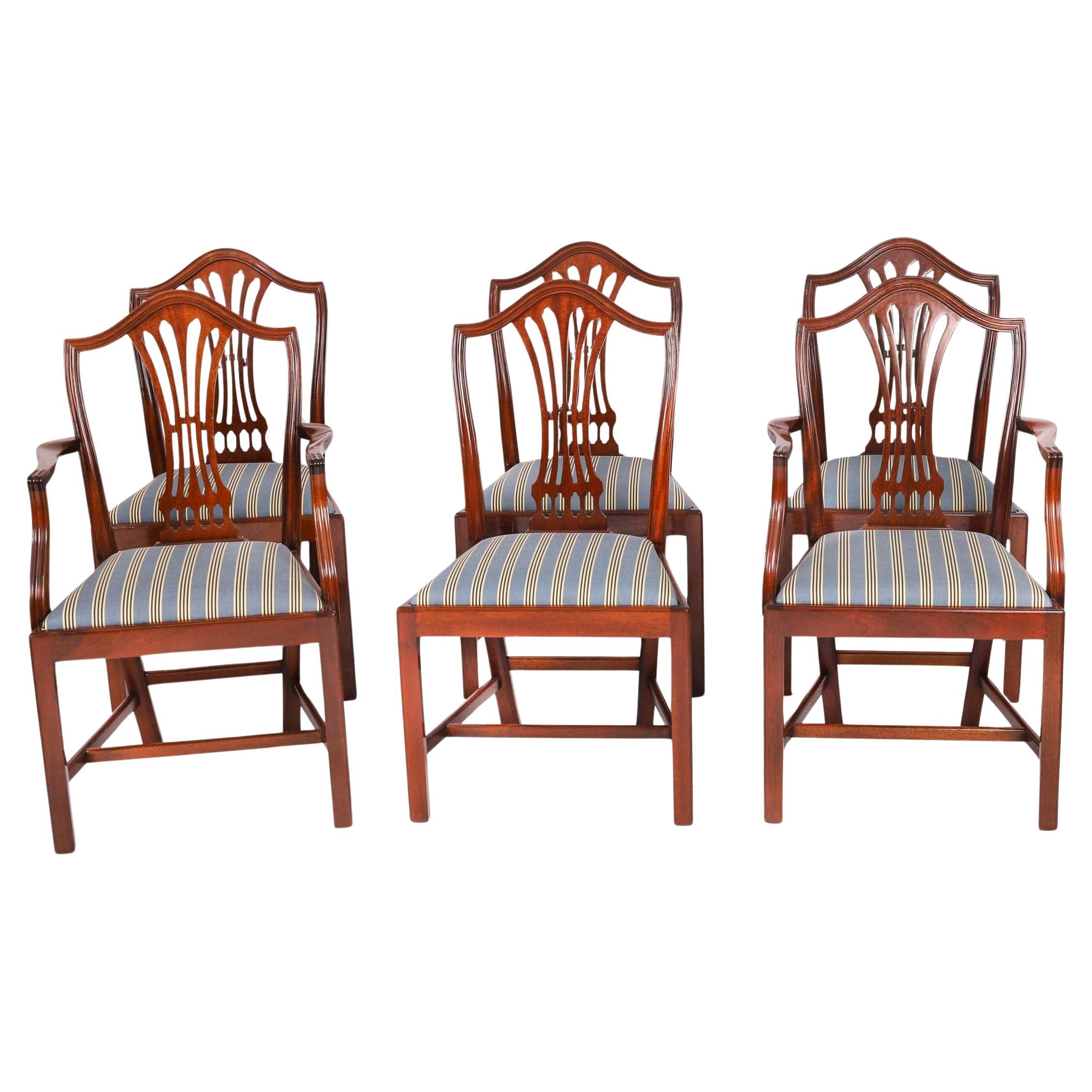 Vintage Set of 6 Chairs by William Tillman 20th Century