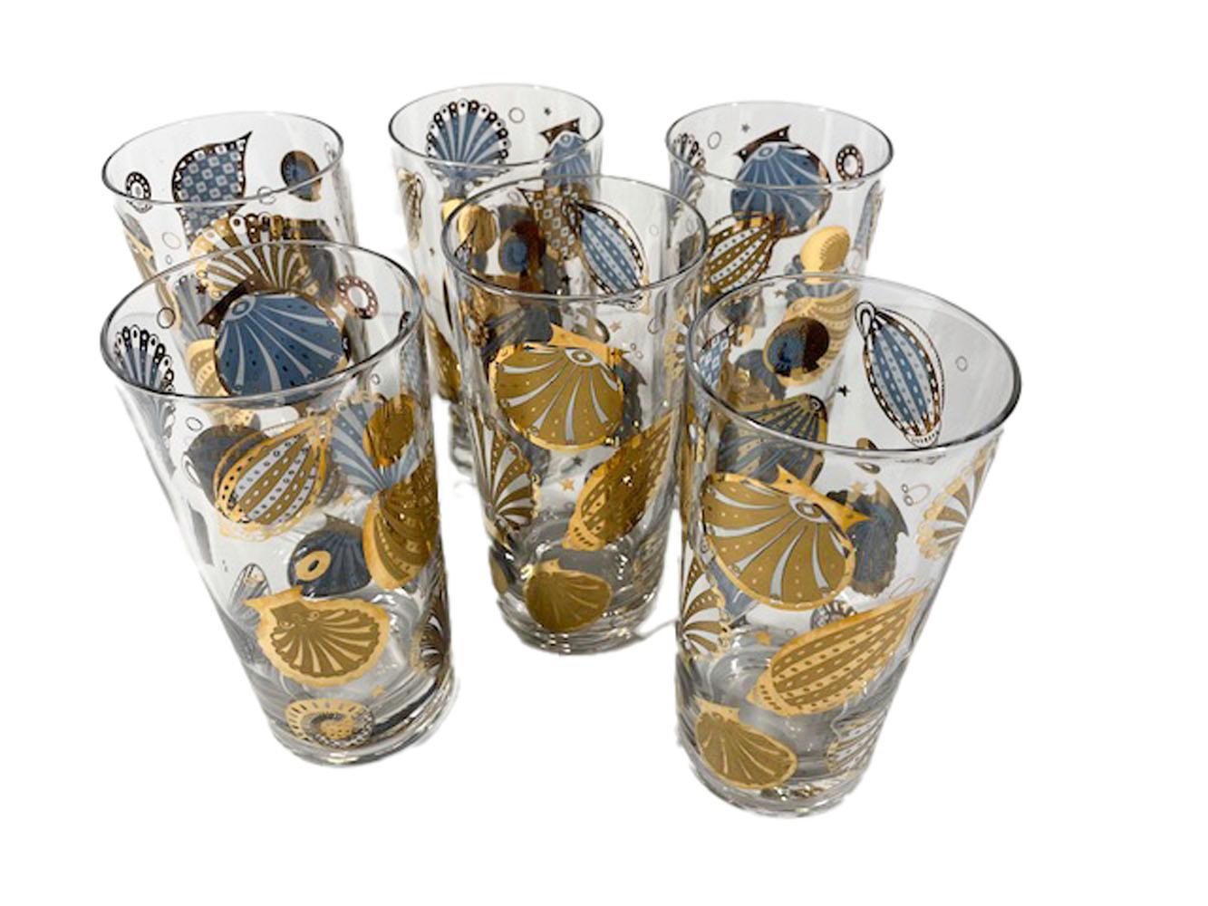 Mid-Century Modern highball glasses by Georges Briard in the 