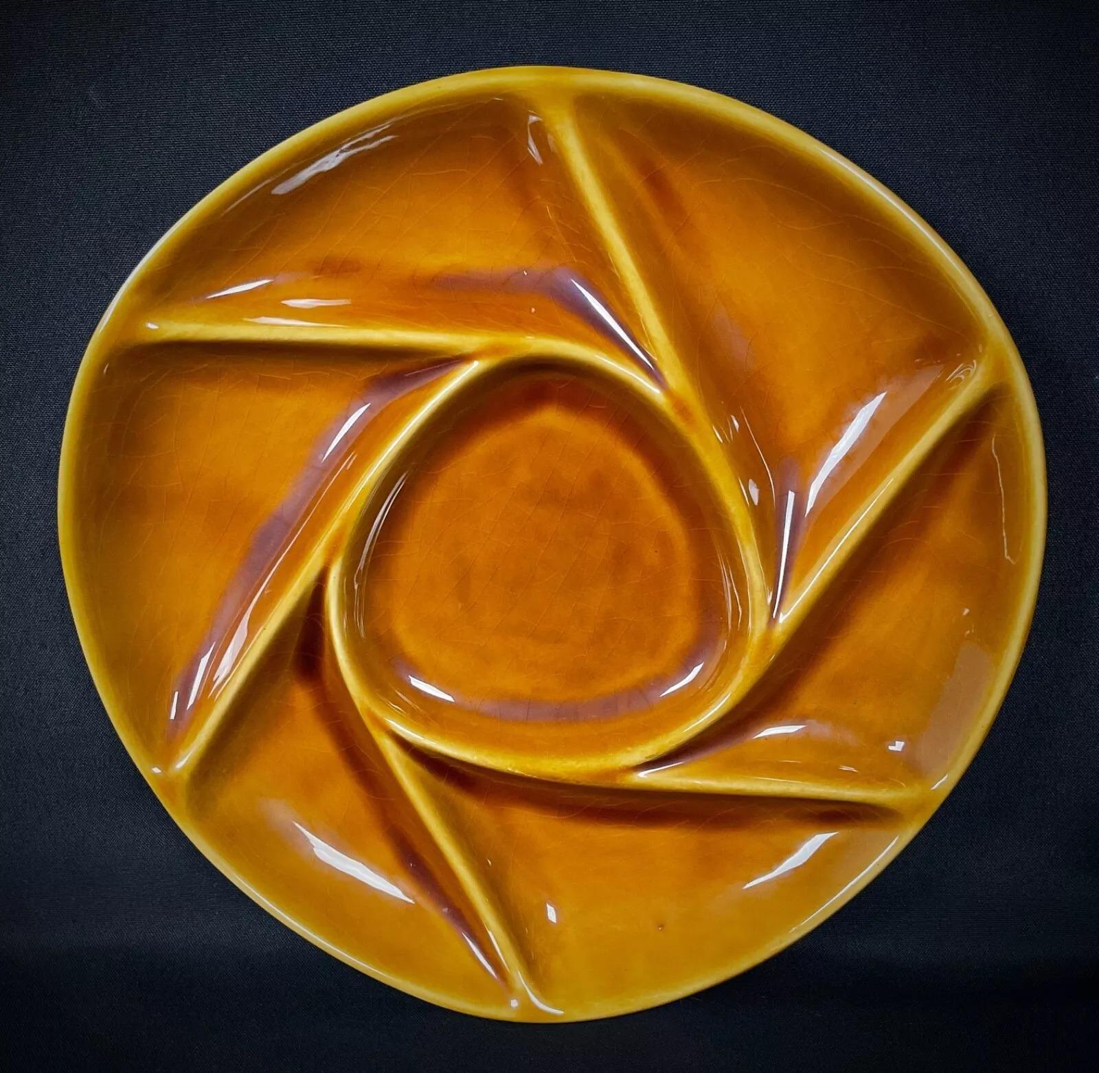 Set di 6 piatti da fonduta Longchamps marrone vintage - 2Y477 in vendita 3