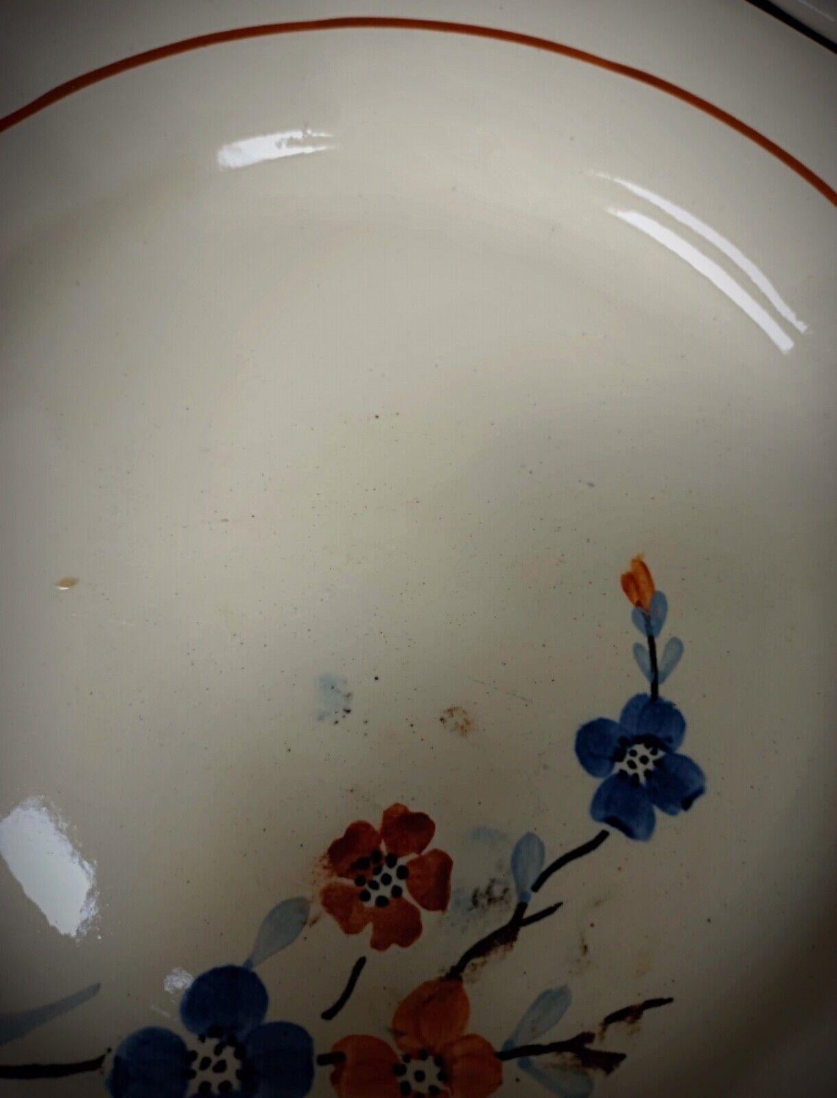 Ensemble vintage de 6 assiettes Sarreguemines à décor floral  - 2Y160 en vente 4