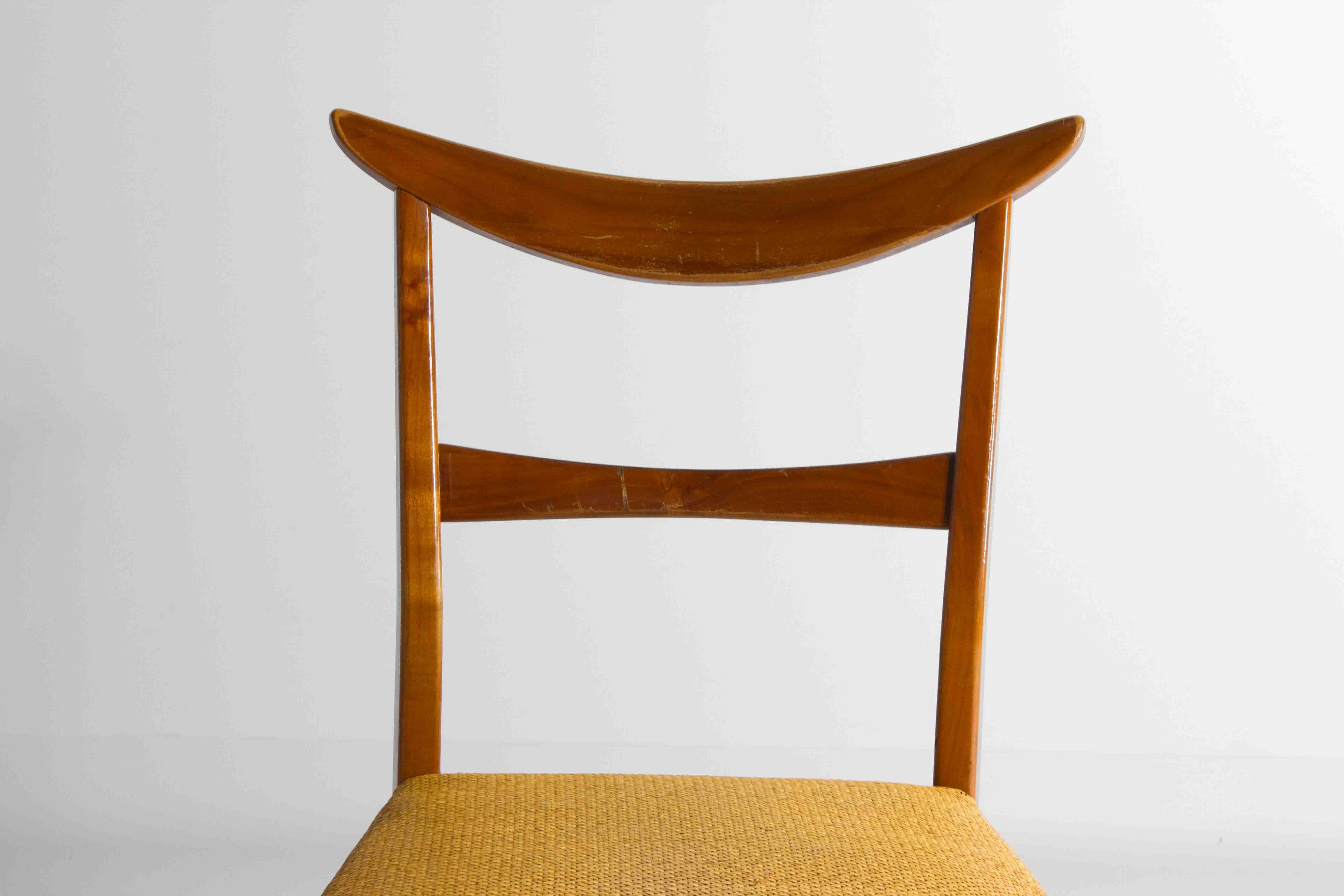  Vintage set of 6 unique arched chairs, 1960s For Sale 5