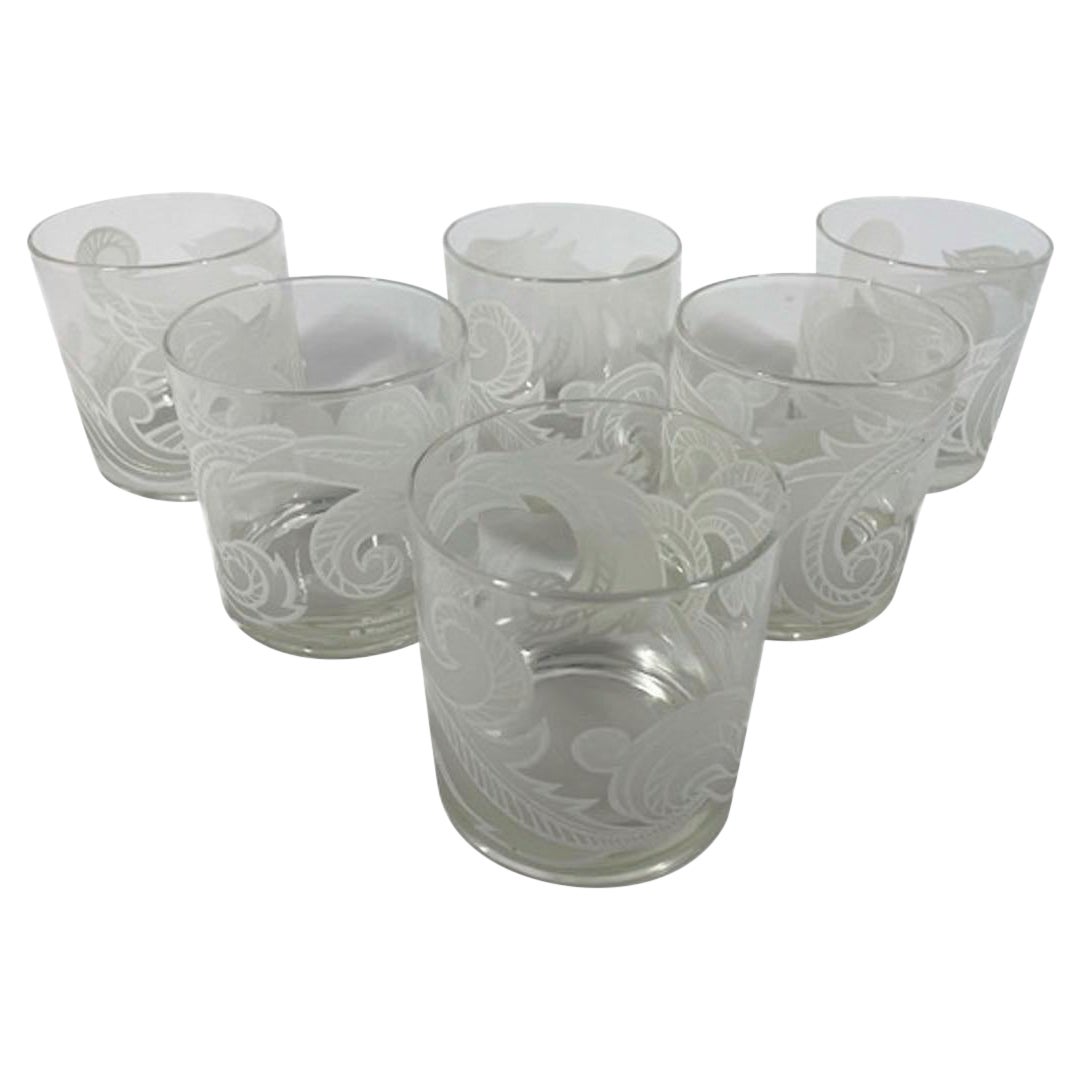Ensemble vintage de 6 verres Washington Rocks Glass conçu par Irene Pasinski