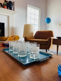 Vintage Set of 7 “Le Baleine” Taylor & Ng Lowball Glasses 1980s