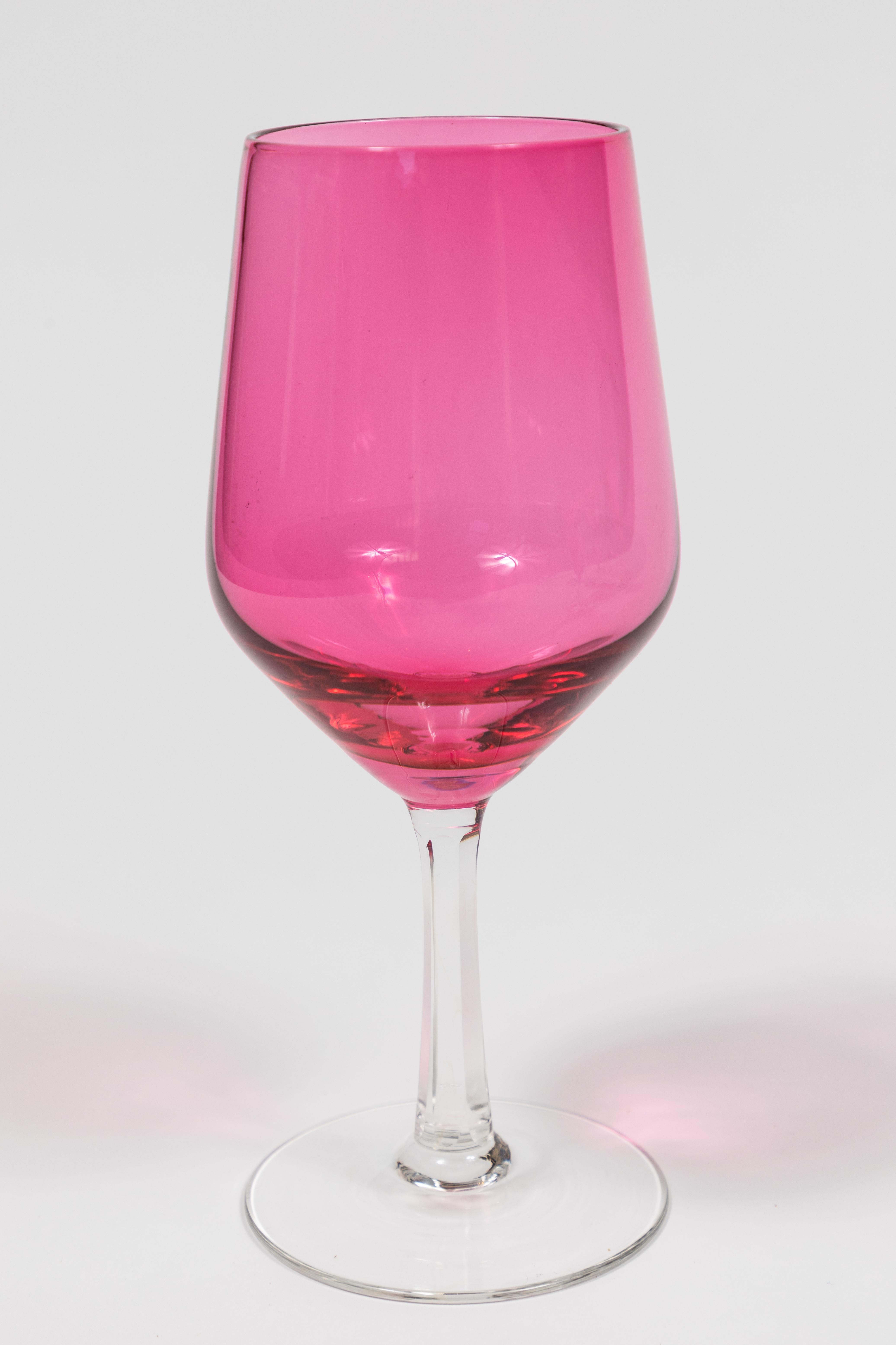 cranberry glass goblets