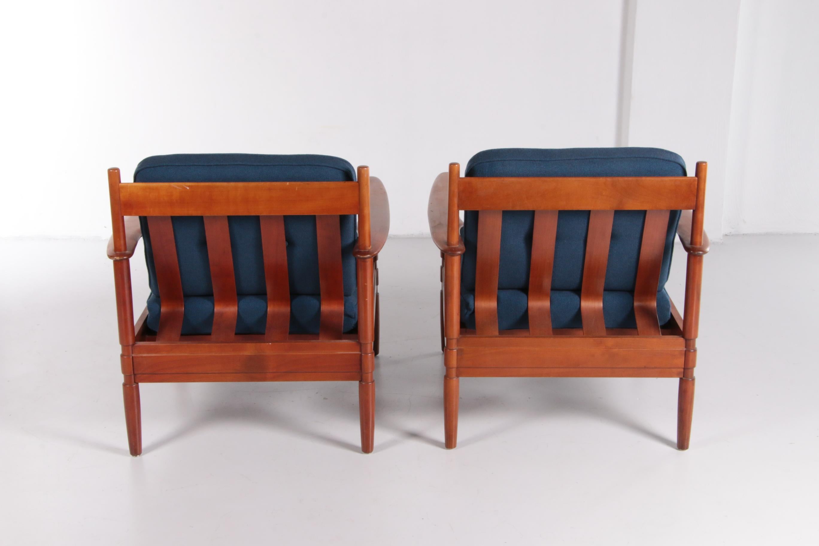Danish Vintage Set of Armchairs Grete Jalk Made by France and Son, 1960 Denmark For Sale