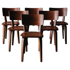 Used Set of Bentwood Dining Chairs from France, circa 1950