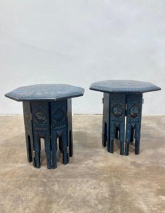 Vintage Set aus burmesischen Klapptischen