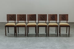 Vintage Set Of Charles Dudouyt Dining Chairs From France, Circa 1960