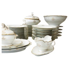Vintage Set of China with "L" Monogram