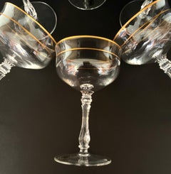 Ensemble de verres à champagne/cocktail en cristal vintage par Gallo, Allemagne, 1970