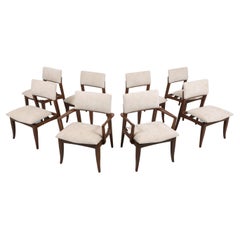 Vintage Set of Eight Mid-Century Modern Dining Chairs