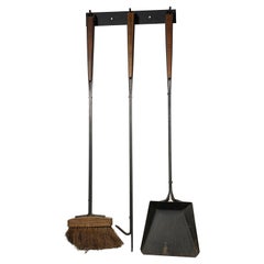 Vintage Set of Fireplace Wall Hanging Tools