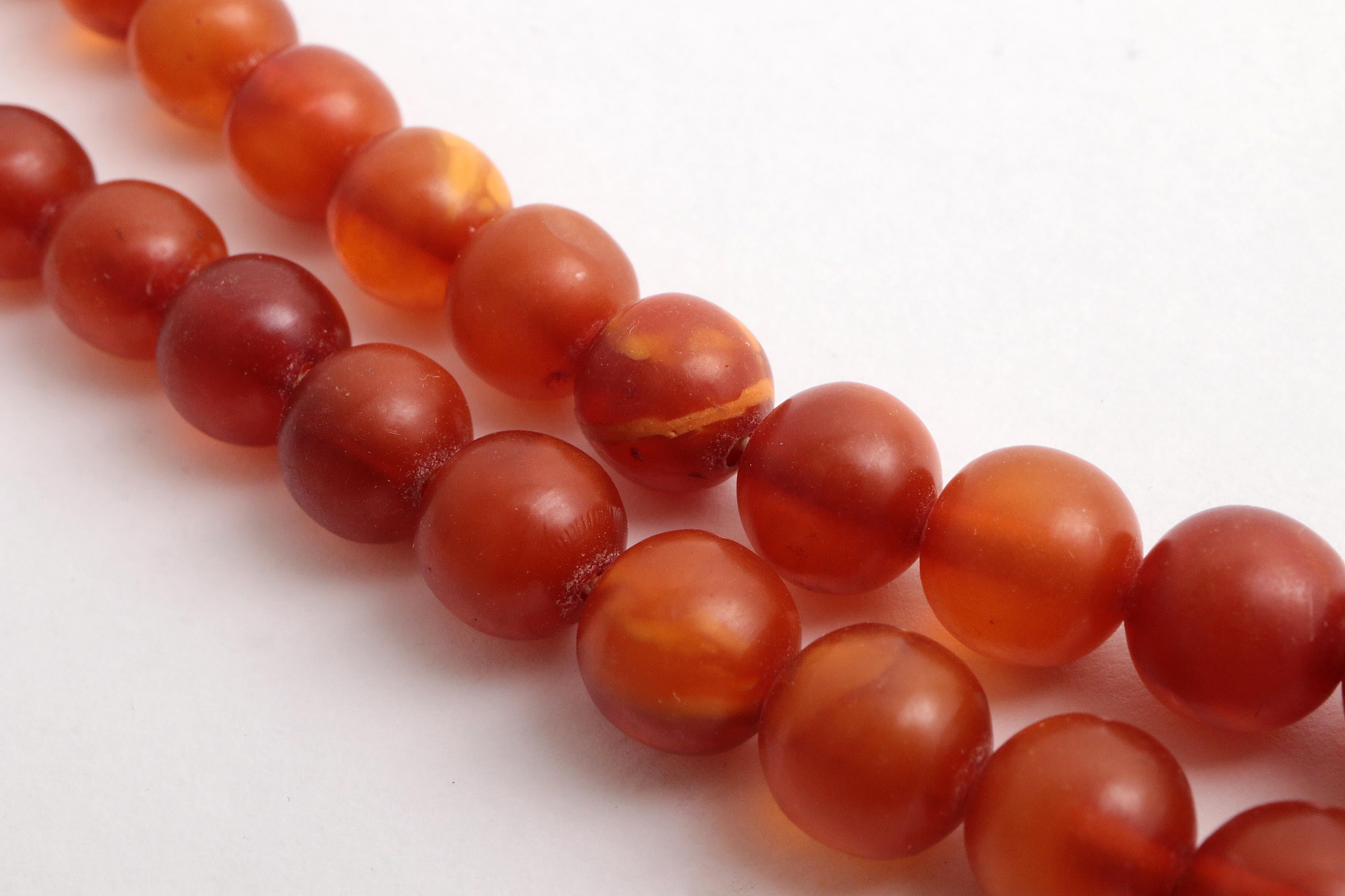Vintage Set of Four Amber Necklaces, 1960s For Sale 9