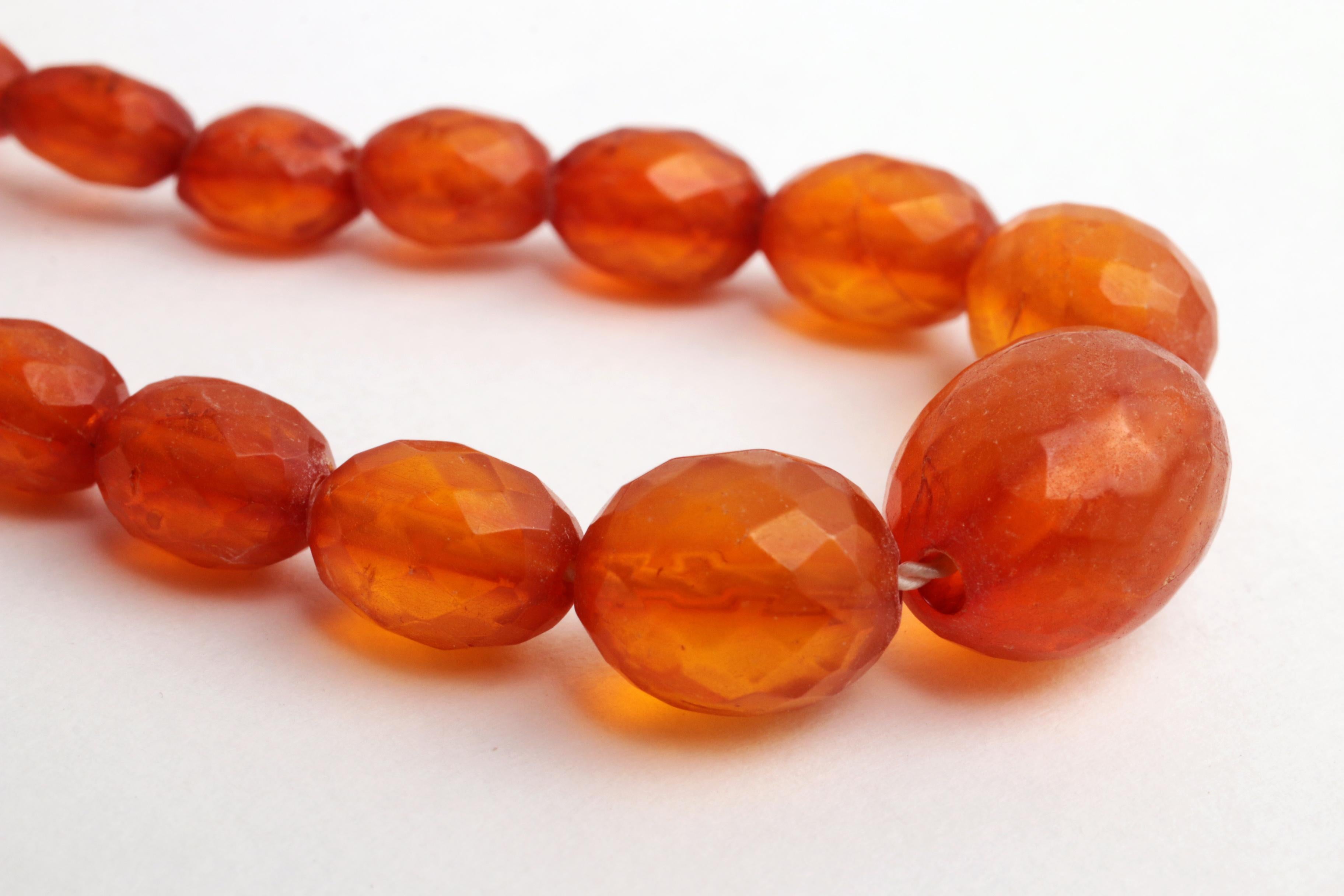 Vintage Set of Four Amber Necklaces, 1960s For Sale 13