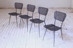 Vintage Set of Four Attributed to Mathieu Matégot Dining Chairs, France, 1950s