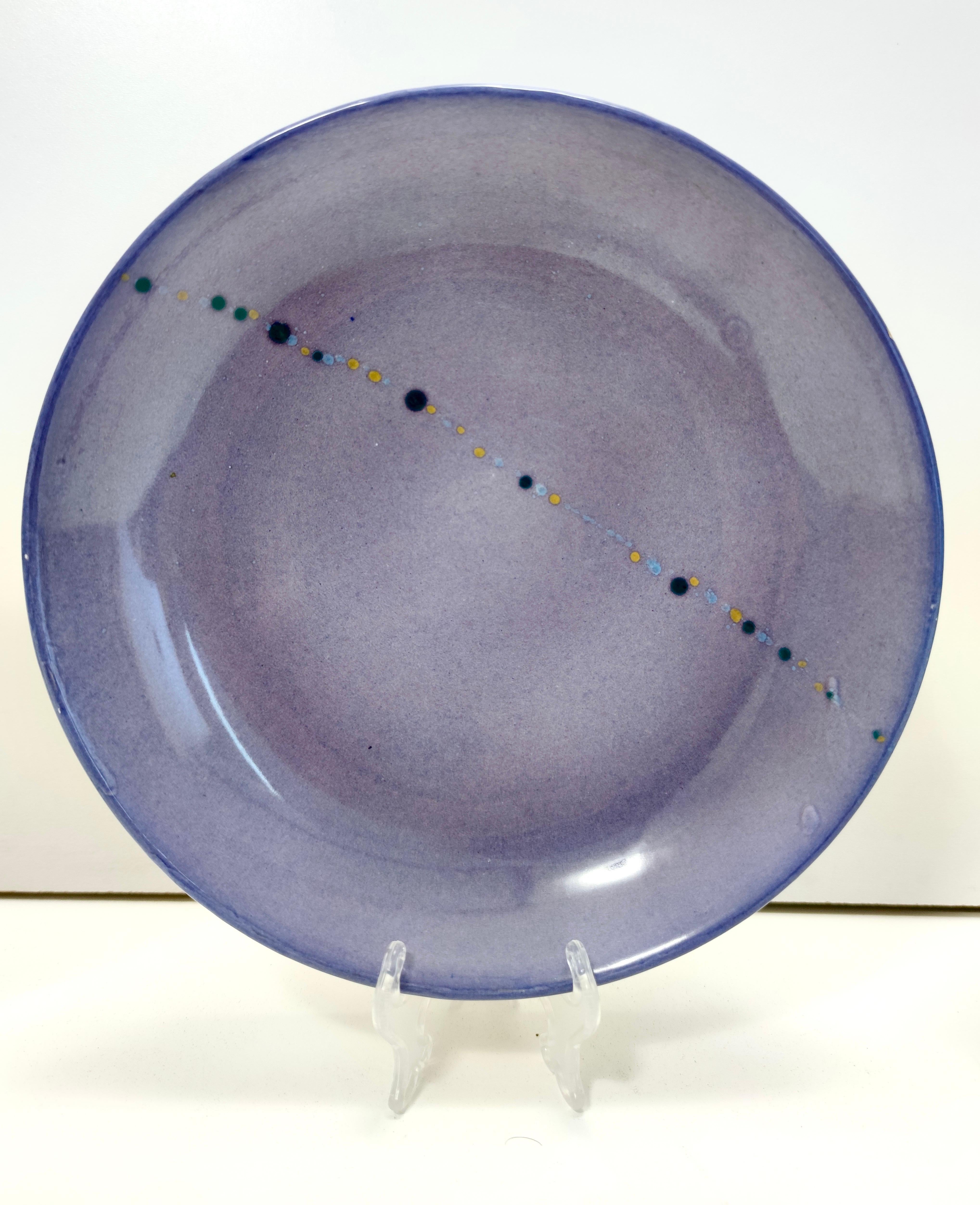 Vintage Set of Four Earthenware Vide-Poche / Decorative Plates by Albisola For Sale 2