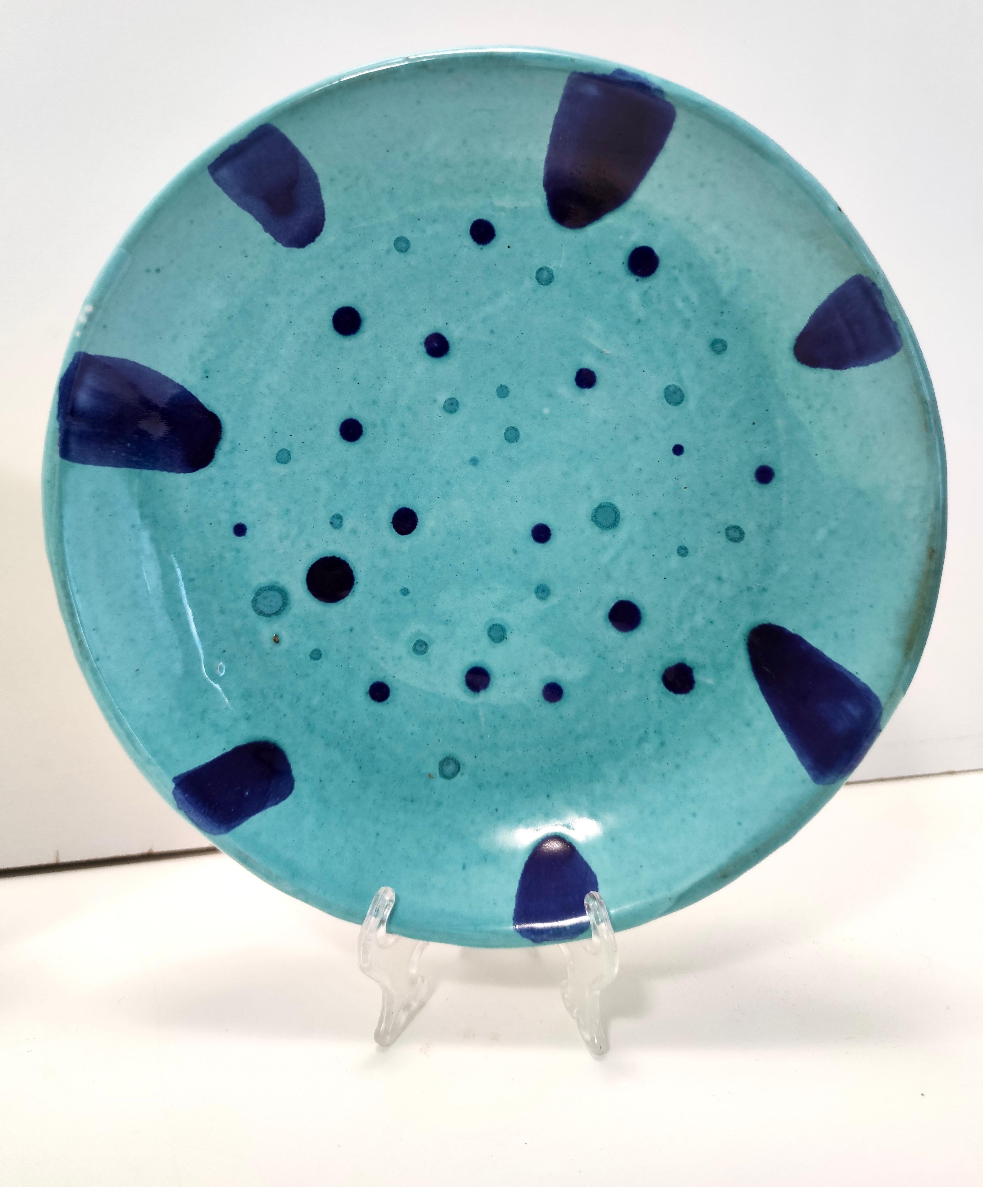 Vintage Set of Four Earthenware Vide-Poche / Decorative Plates by Albisola For Sale 6
