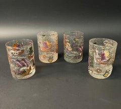 Set di quattro esclusivi bicchieri da whisky vintage