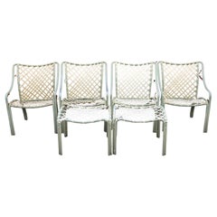 Vintage Set of Four Tamiami Patio Lounge Chairs With Two Ottomans by Brown Jorda