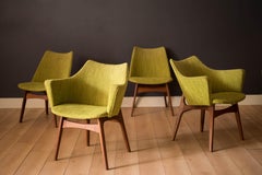 Vintage Set of Four Walnut Dining Chairs by Adrian Pearsall for Craft Associates