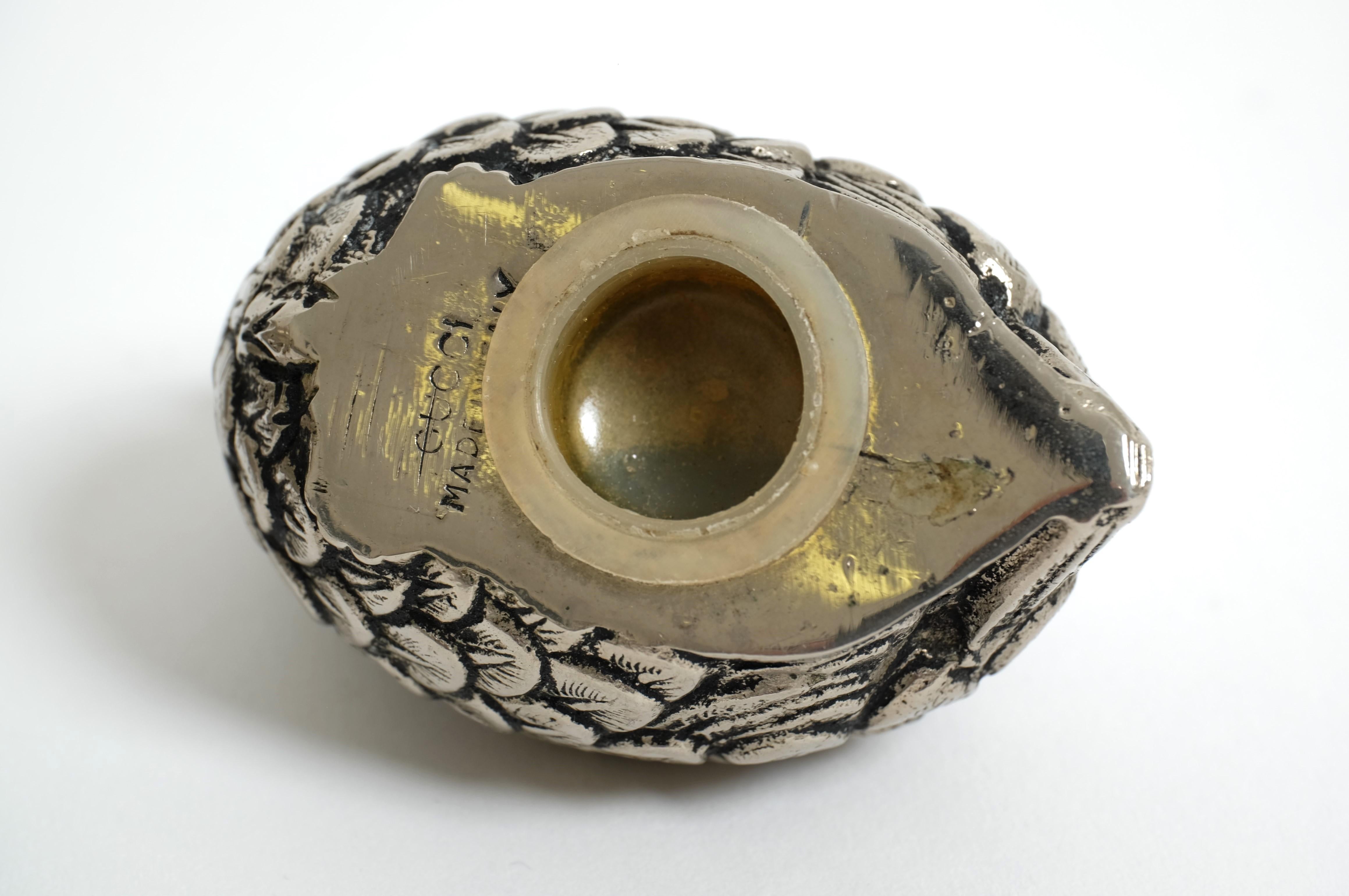 Vintage Set of Gucci Quail Silverplate Salt And Pepper Shaker, Italy 1960s For Sale 13